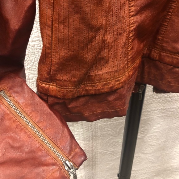Bernardo Collection Rust Moto Jacket size L - Picture 7 of 8
